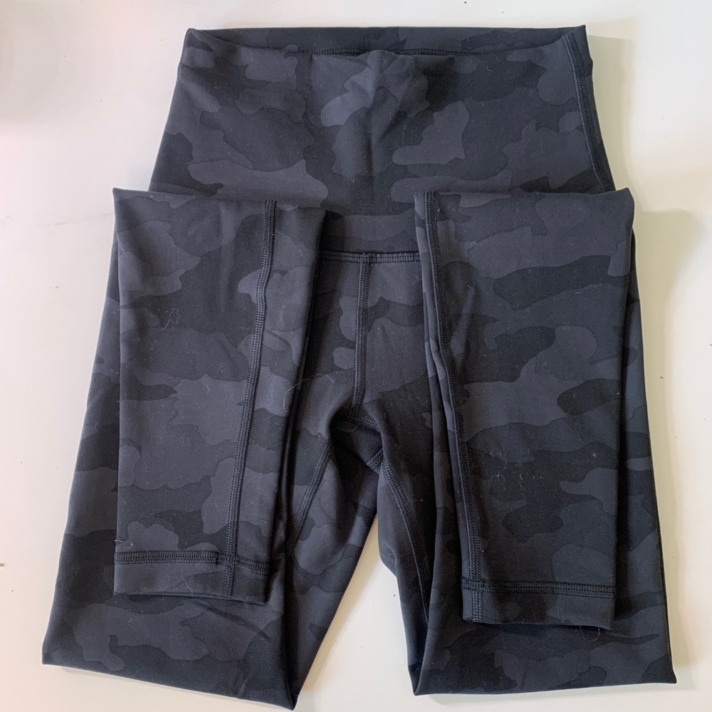 Lululemon Align Leggings Black Camo 2